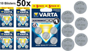 50 Stuks (10 Blisters a 5st) - VARTA CR2032 3v lithium knoopcel batterij