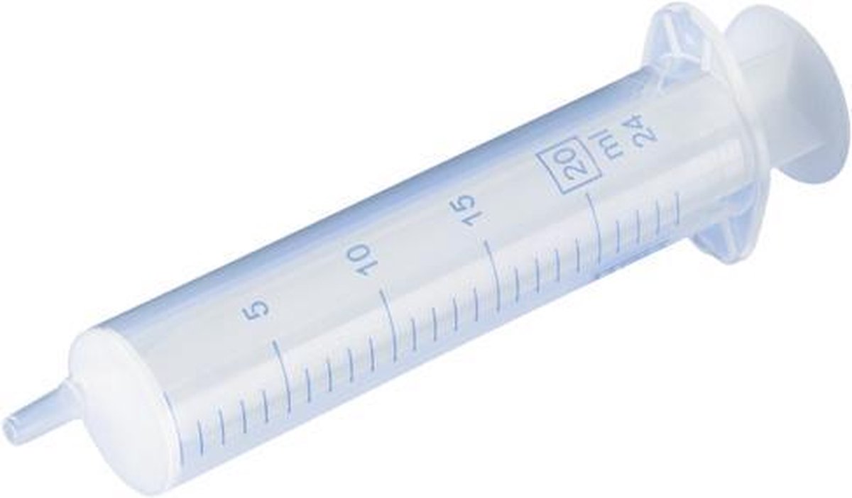 Wegwerpspuit 2-delig Luer Slip 20ml