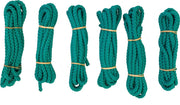 Springtouw | Springtouwen | Jumprope | Groen 3 meter | Set 6 stuks | Springtouwtjes