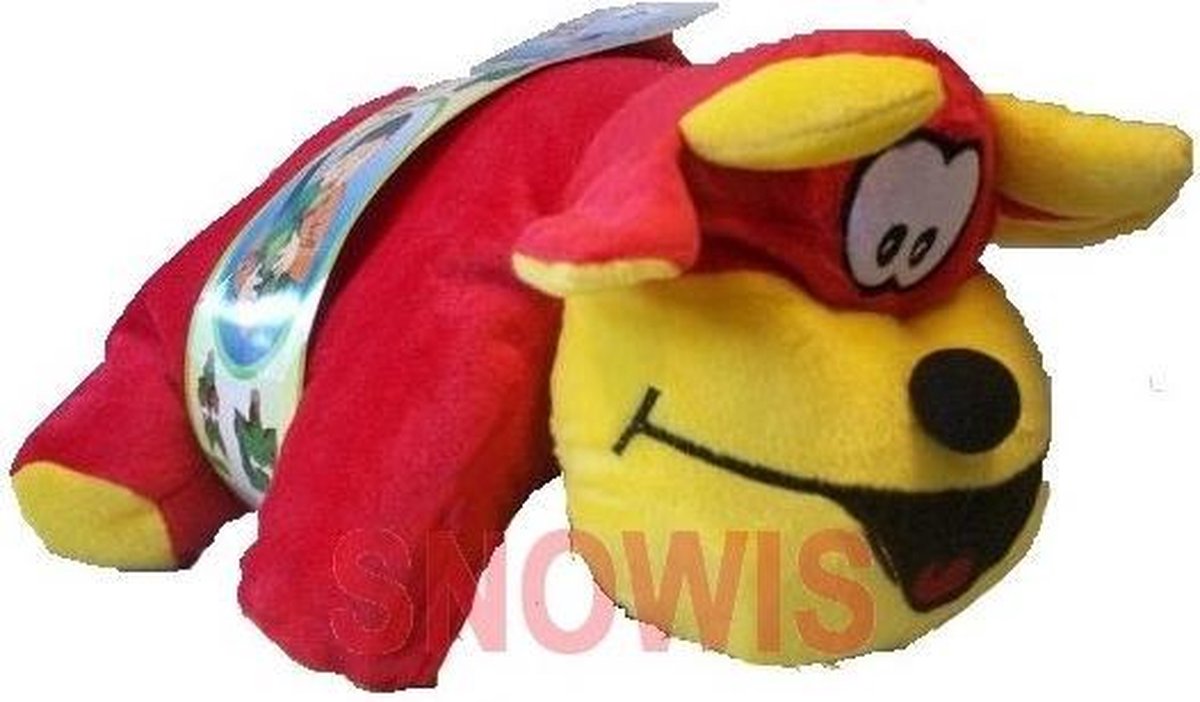 Autogordel knuffel rood 35cm
