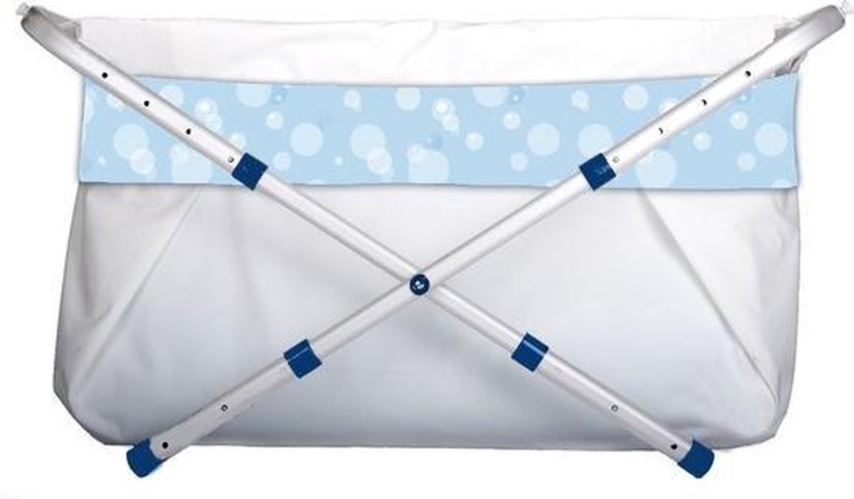 Bibabad Babybadje - verstelbaar 60-80 cm blue bubble
