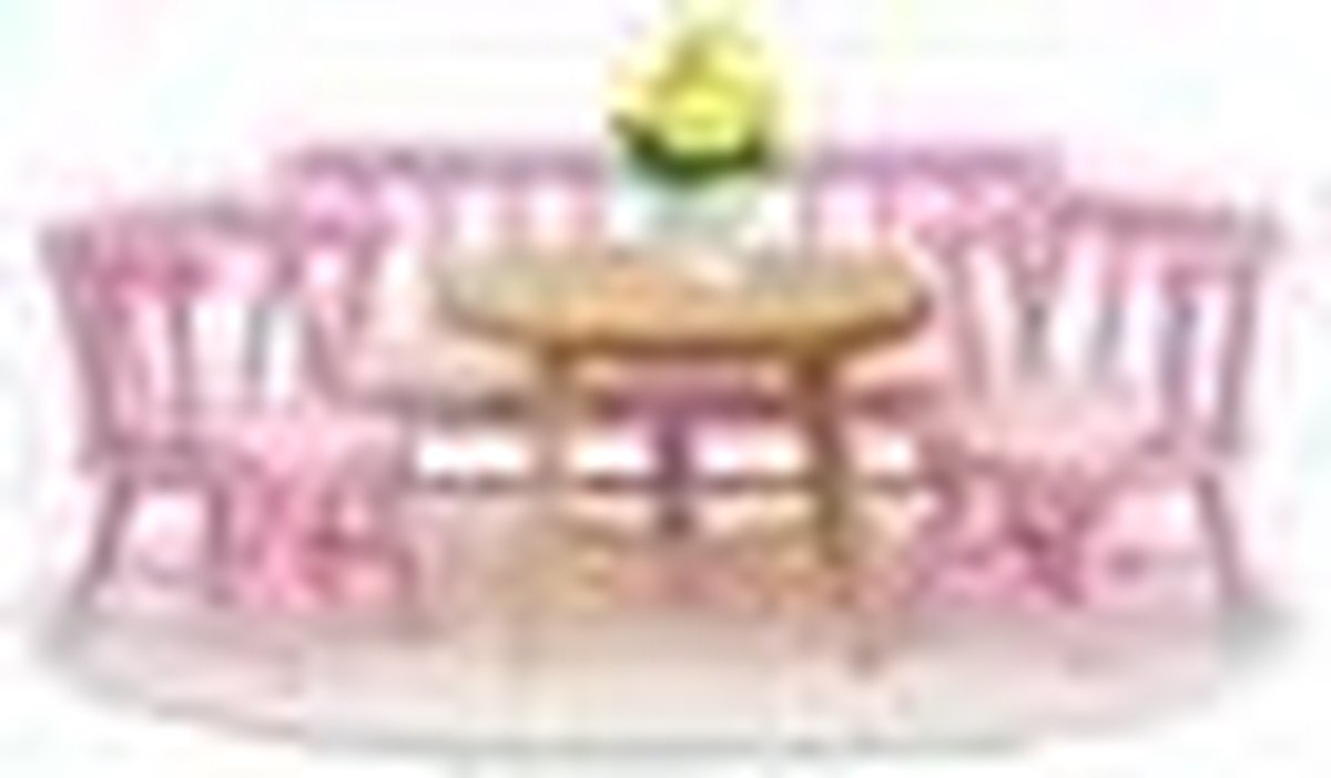 Lundby poppenhuis Smaland eettafelset (roze)