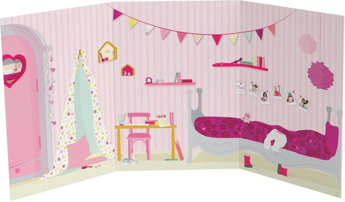 Corolle poppenaccessoire decor school huiskamer