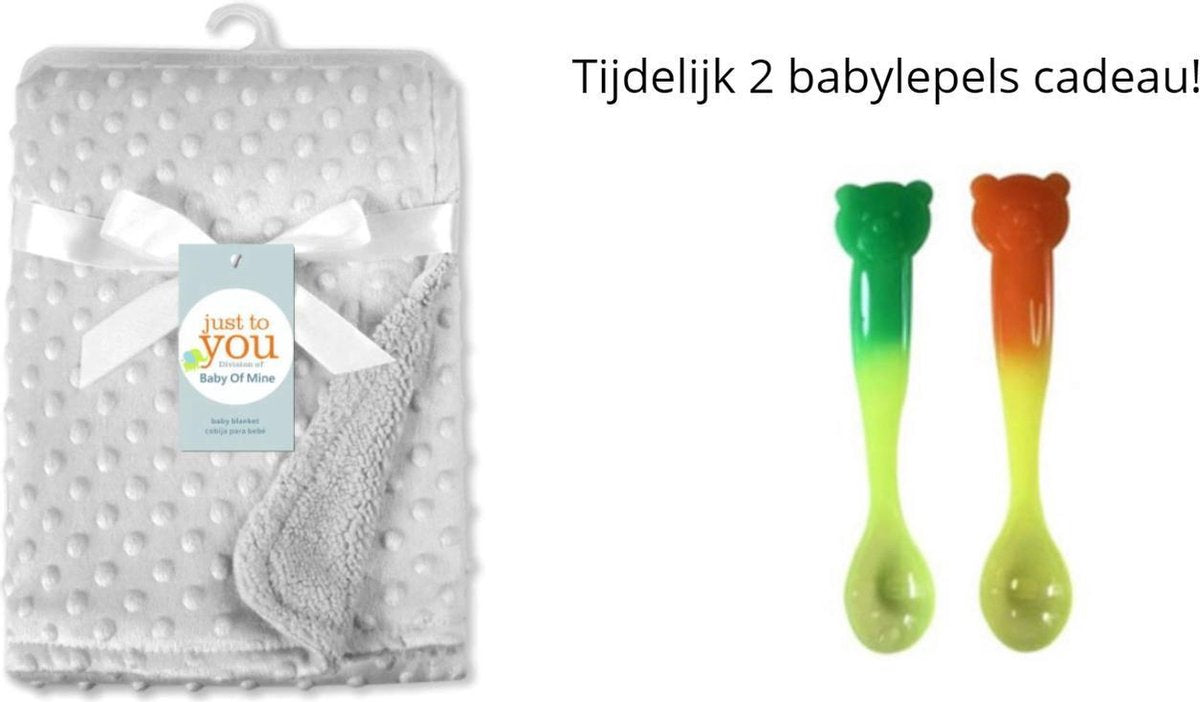 Super zacht baby dekentje bestaat uit één laag. Een mooi 100% biologisch katoen ademend dekentje in een warm grijze kleur.