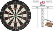 Dartbord Rogue Bristle 45 cm met scorebord met marker en wisser 45x30 cm