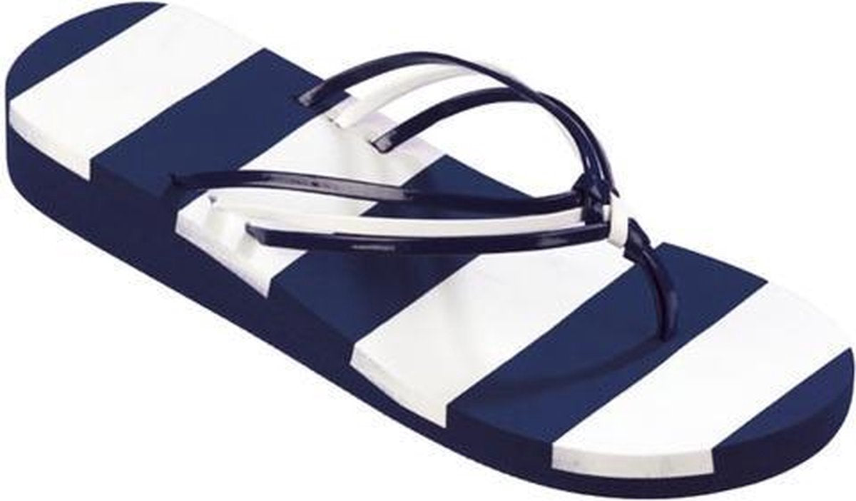 Beco Teenslippers Dames Blauw/wit Maat 42