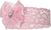 Soft Touch Haarband Bow & Gem Meisjes Polyester/elastaan Roze