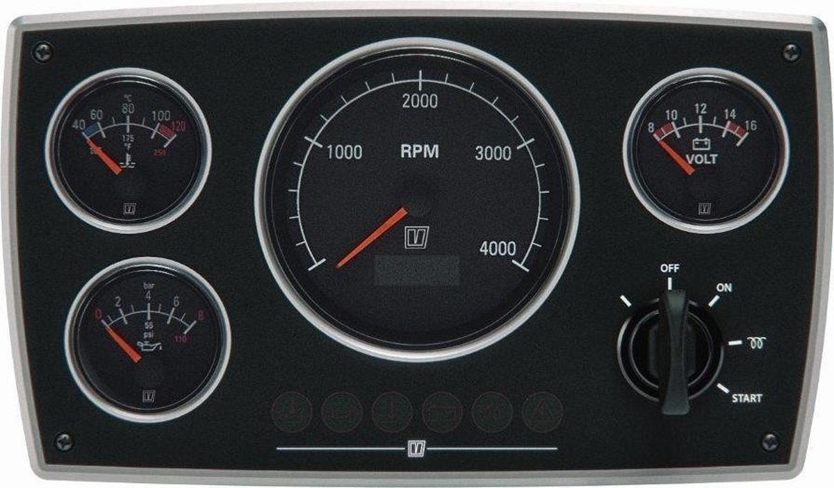 VETUS MPA34BS4 Motorpaneel 24 Volt