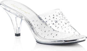 Fabulicious Muiltjes met hak -39 Shoes- BELLE-301RS US 9 Transparant