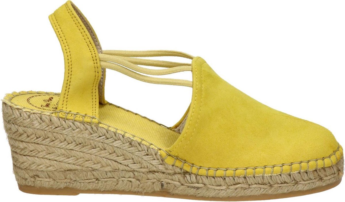 Toni Pons Tremp dames espadrille op sleehak - Geel - Maat 41