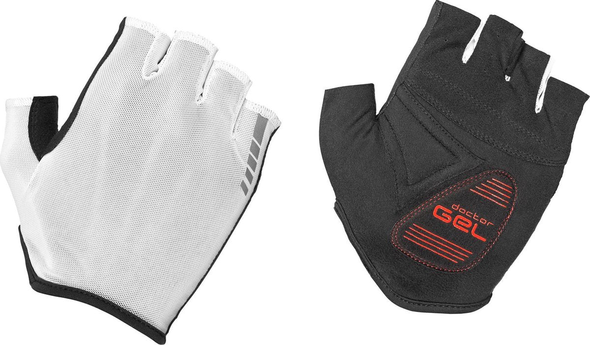 GripGrab GripGrab Solara Lightweight Padded Tan Through Handschoenen - Wit - Unisex - Maat XXL