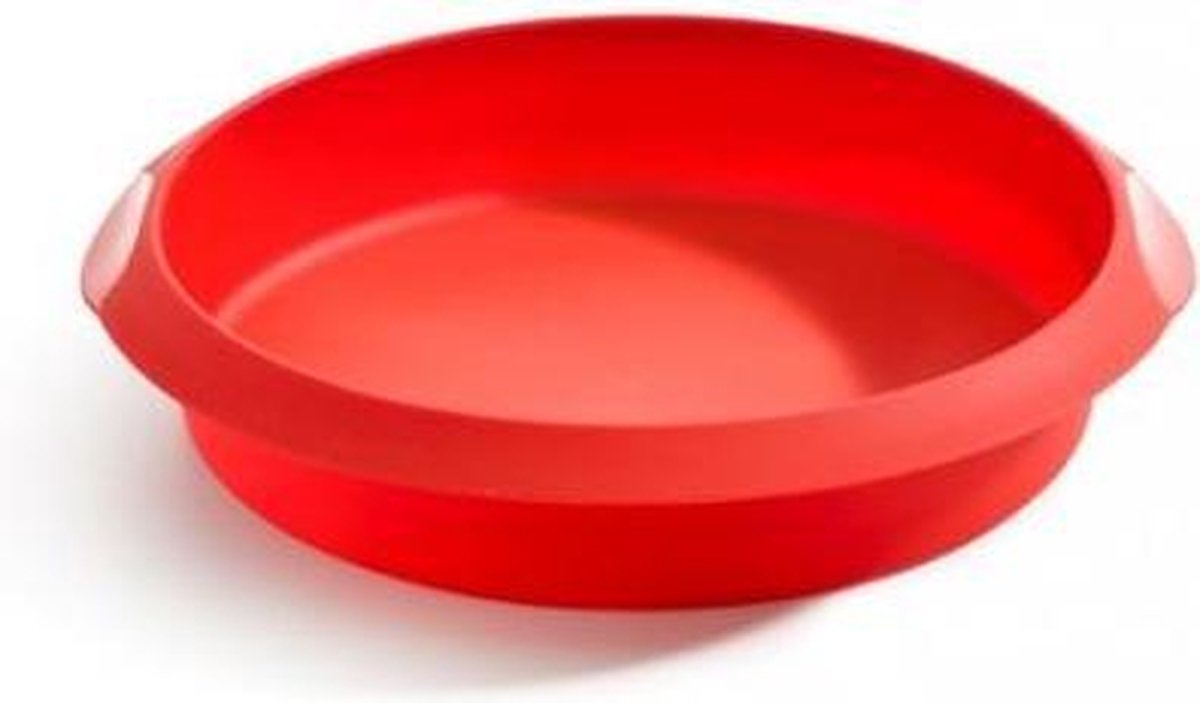 Lekue bakvorm rond 26cm rood