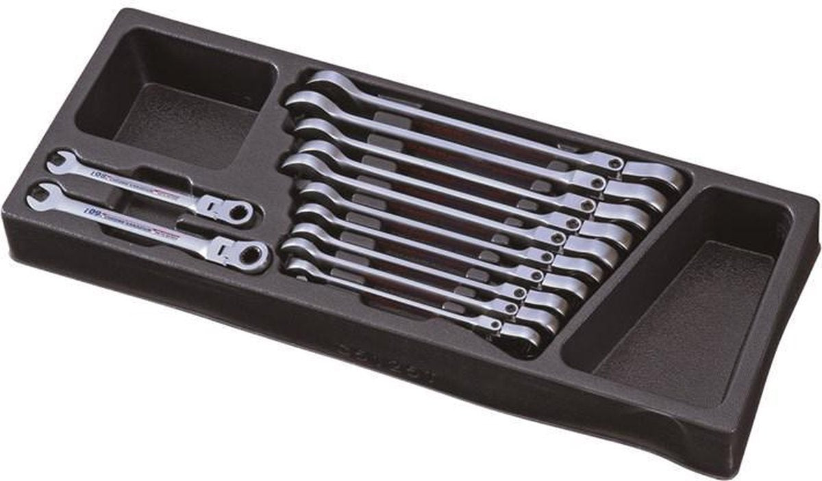 Huvema MIT Flexibele steek-ringratel sleutel set