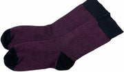 La Pèra Heren Sokken Classic Bamboe Set van 3 paar Aubergine - Maat 41-45