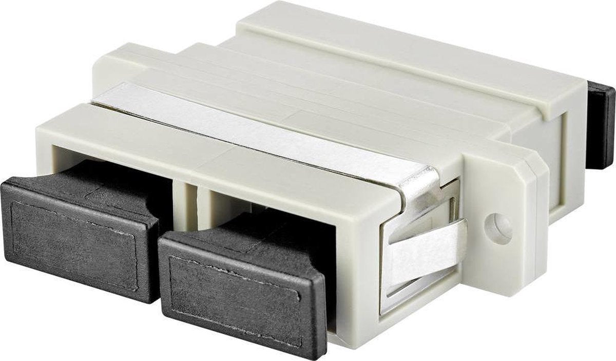 Koppeling [SC-Duplex-bus - SC-Duplex-bus] Renkforce RF-3783850 Beige