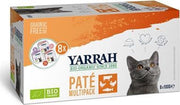 Yarrah organic kat multipack pate zalm / kalkoen / rund - 8x100 gr - 1 stuks
