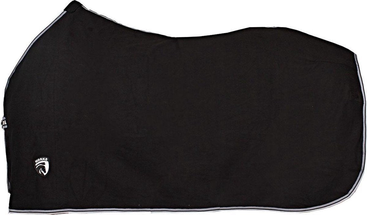Fleece deken polar (zwart)  - Horka