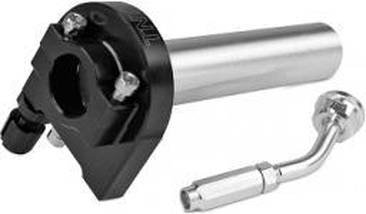 Snelgas hendel zwart aluminium