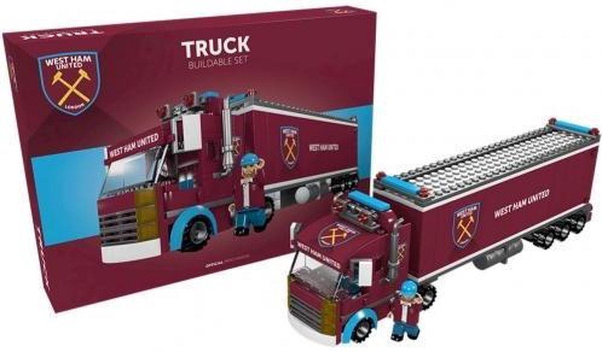 Pro-lion Bouwpakket Truck West Ham 33 Cm Bordeaux 281-delig