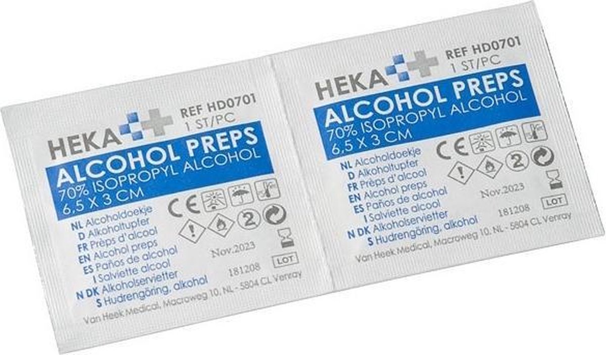 Alcoholdoekjes - 100 stuks