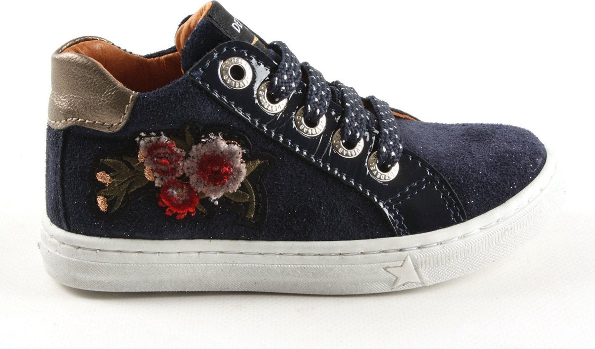 Meisjes Veterschoenen Develab 42514-631 Navy Metallic Donkerblauw - Maat 23