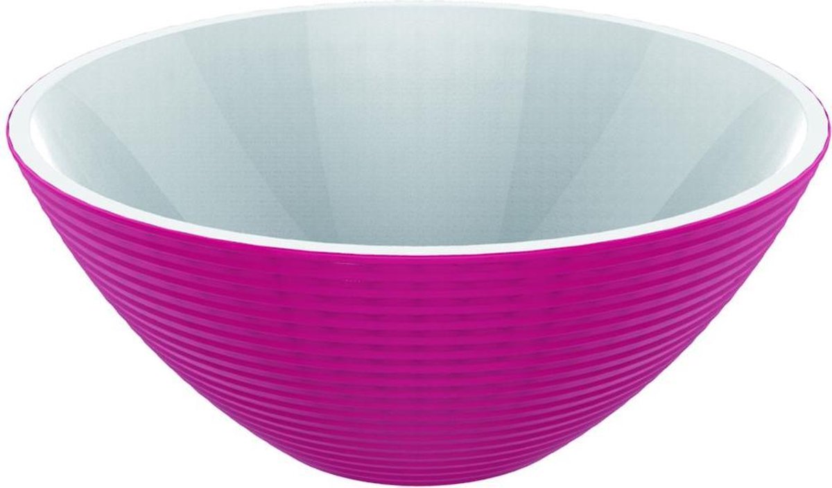 Zak!Designs Saladeschaal 2-Tone Acai - Ø 16 cm - 600 ml - Fuchsia