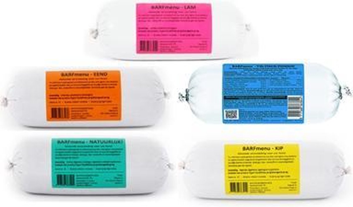 Barfmenu compleet kattenvoer - 20x250 gr - 1 stuks
