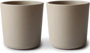 Mushie bekers - Kleur Vanilla - Kinderservies - Set van 2