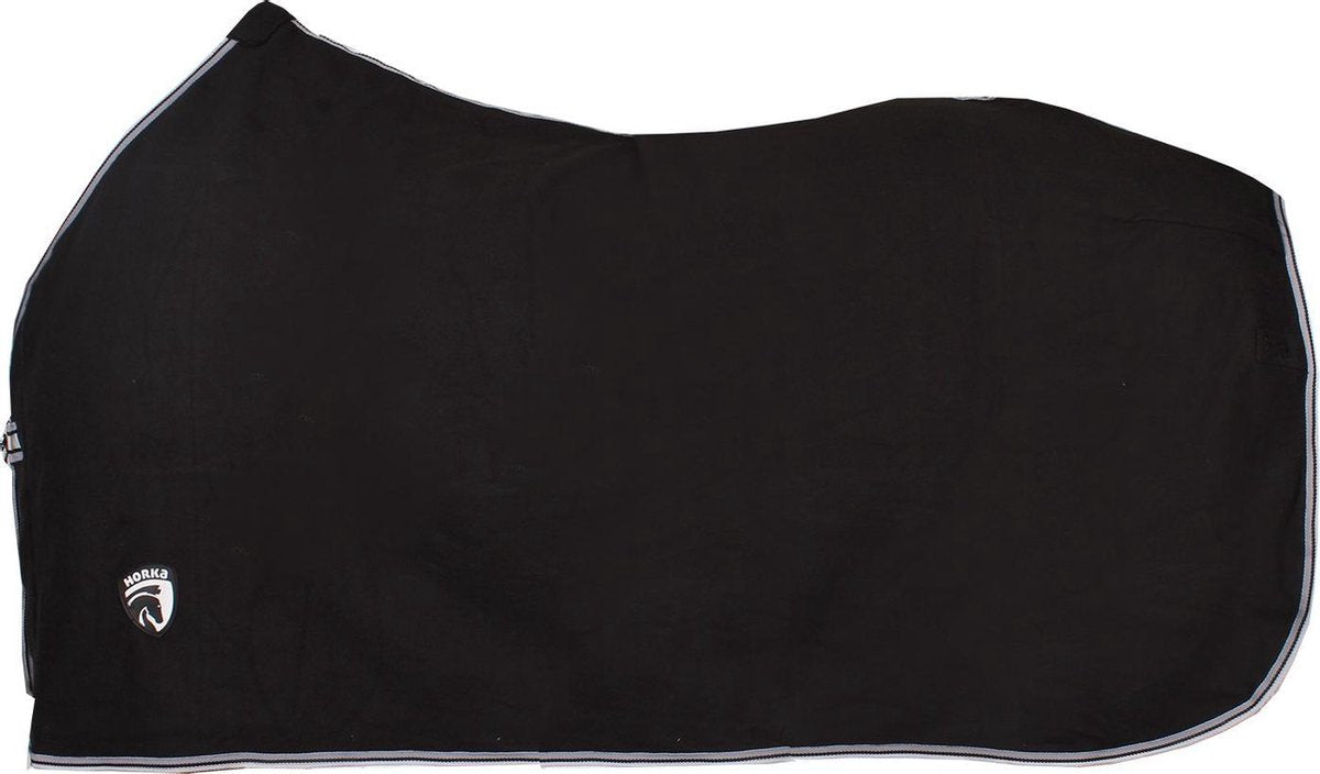 Fleece deken polar (zwart)  - Horka