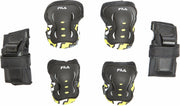 Fila Skate Beschermingsset Zwart/Geel Kinderen - Maat XS