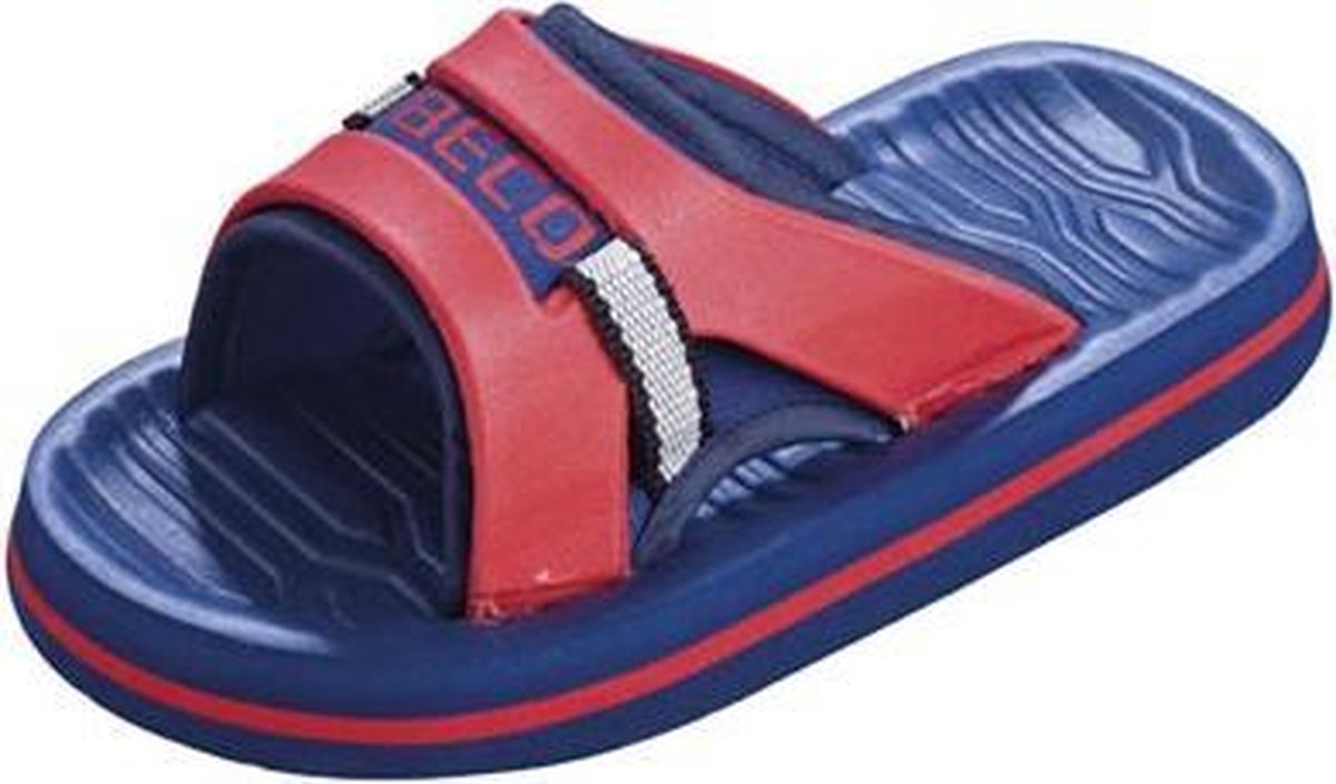 Badslippers Junior Blauw/rood Maat 26