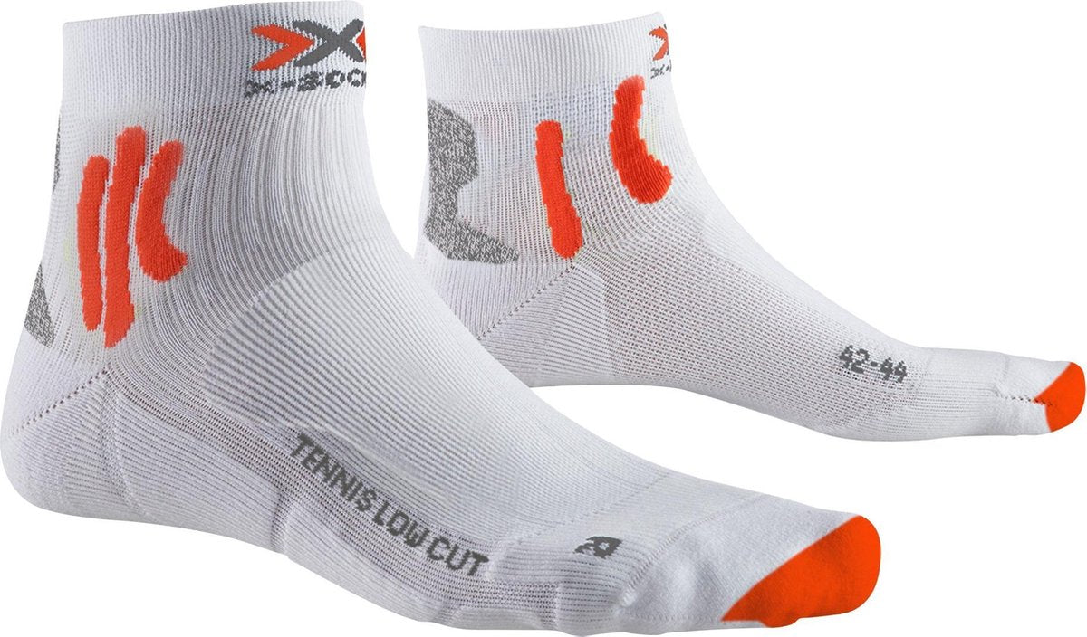 X-Socks Sportsokken - Maat 39-41 - Unisex - Wit/Oranje/Grijs