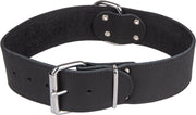 Dierenbenodigdheden Vadigran Halsband Large Geolied Leder Zwart 45Cmx30Mm M-L