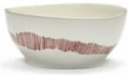 SERAX - Feast by Ottolenghi - Kom S 15x15cm wit Swirl-Stripes roo