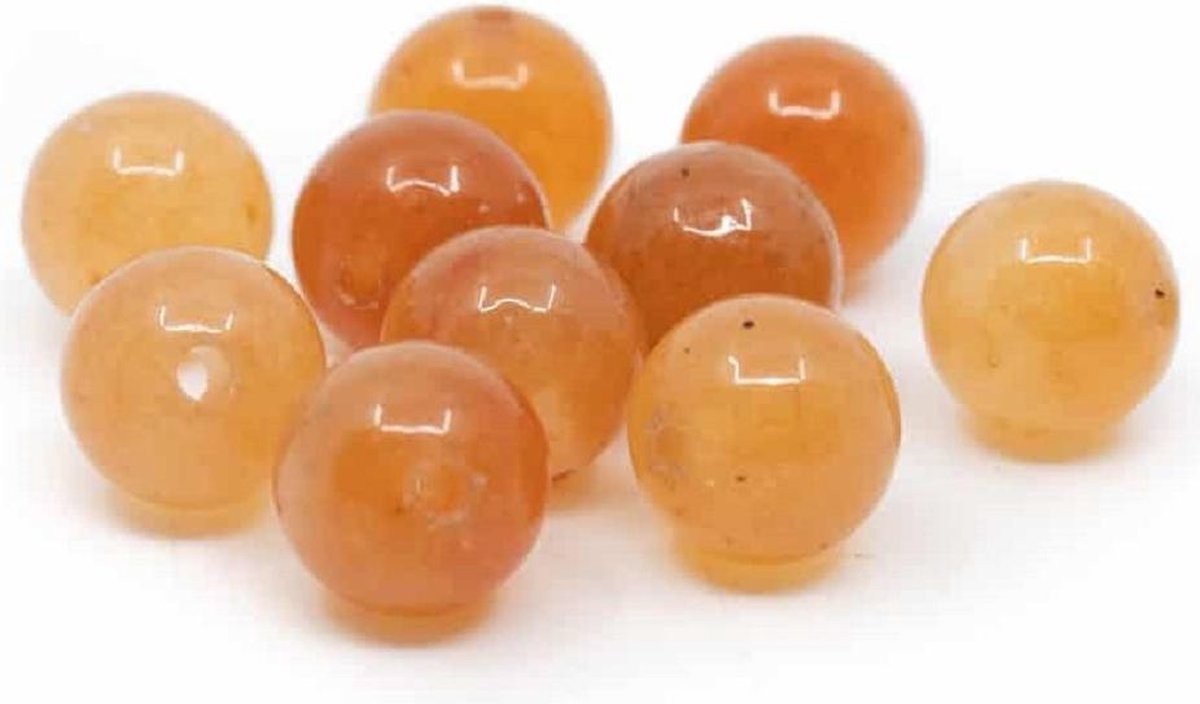 Edelsteen Losse Kralen Rode Aventurijn – 10 stuks (6 mm)