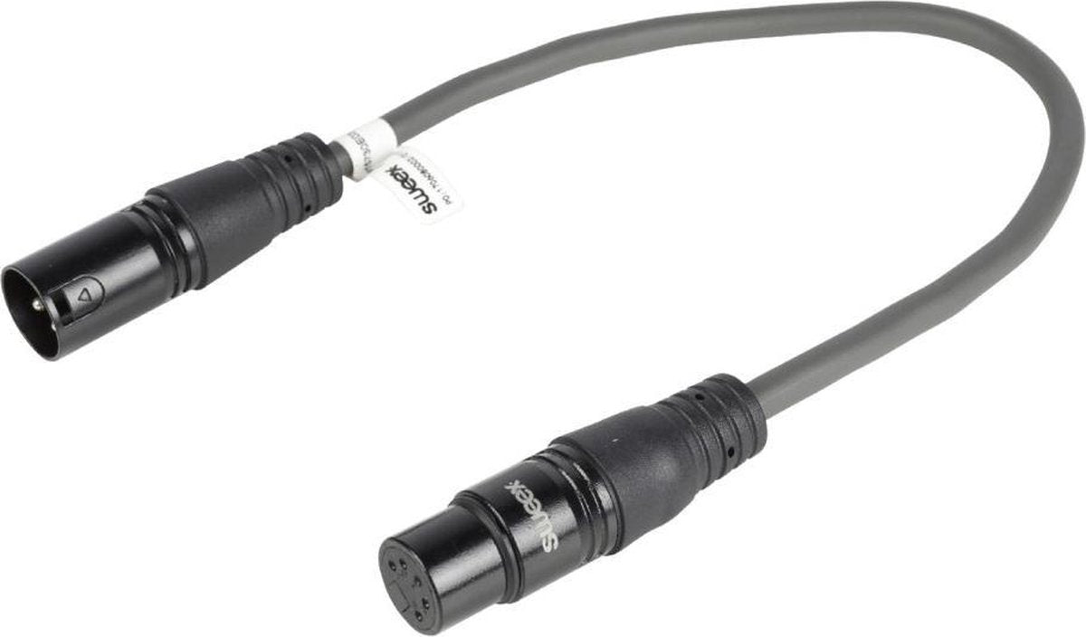 Sweex 3-pins XLR (m) - 5-pins XLR (v) DMX adapter - 0