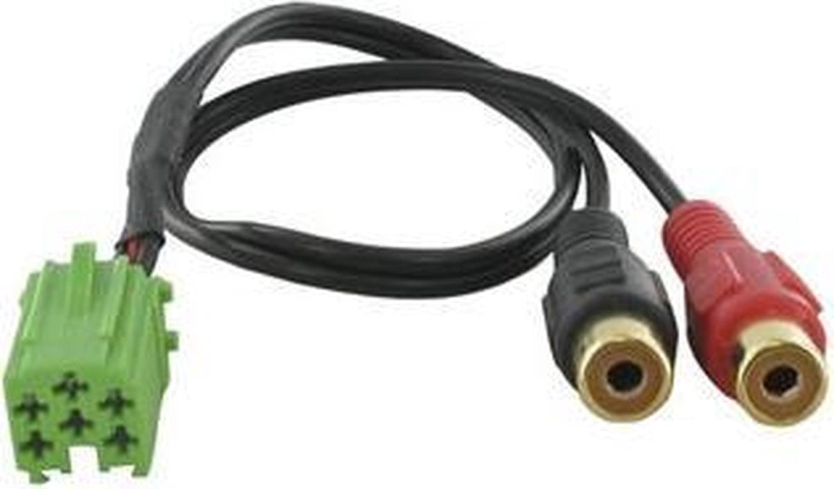 Renault Mini-ISO naar Tulp verloopkabel