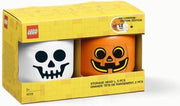2-delige opbergdozenset LEGO-hoofd Pompoen en Skelet - Polypropyleen - LEGO