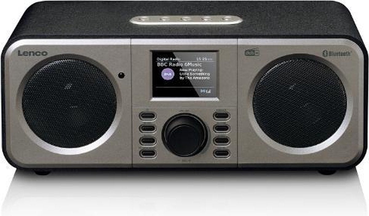Lenco DAR-030BK - Stereo DAB+ FM Radio met Bluetooth - Zwart
