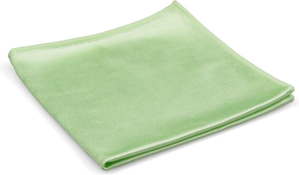 Maus microvezel glasdoeken 10 stuks - RVS doeken groen 40x40cm