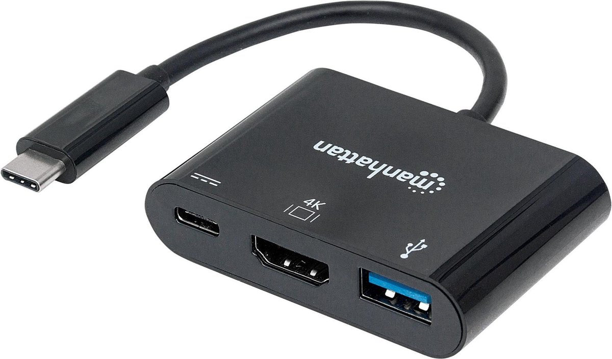 Manhattan 152037 USB grafische adapter 3840 x 2160 Pixels Zwart