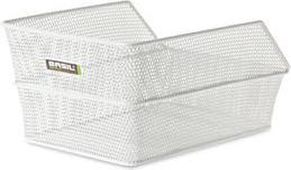 Basil Cento S Fietsmand - Achter - Staal - Small - Wit