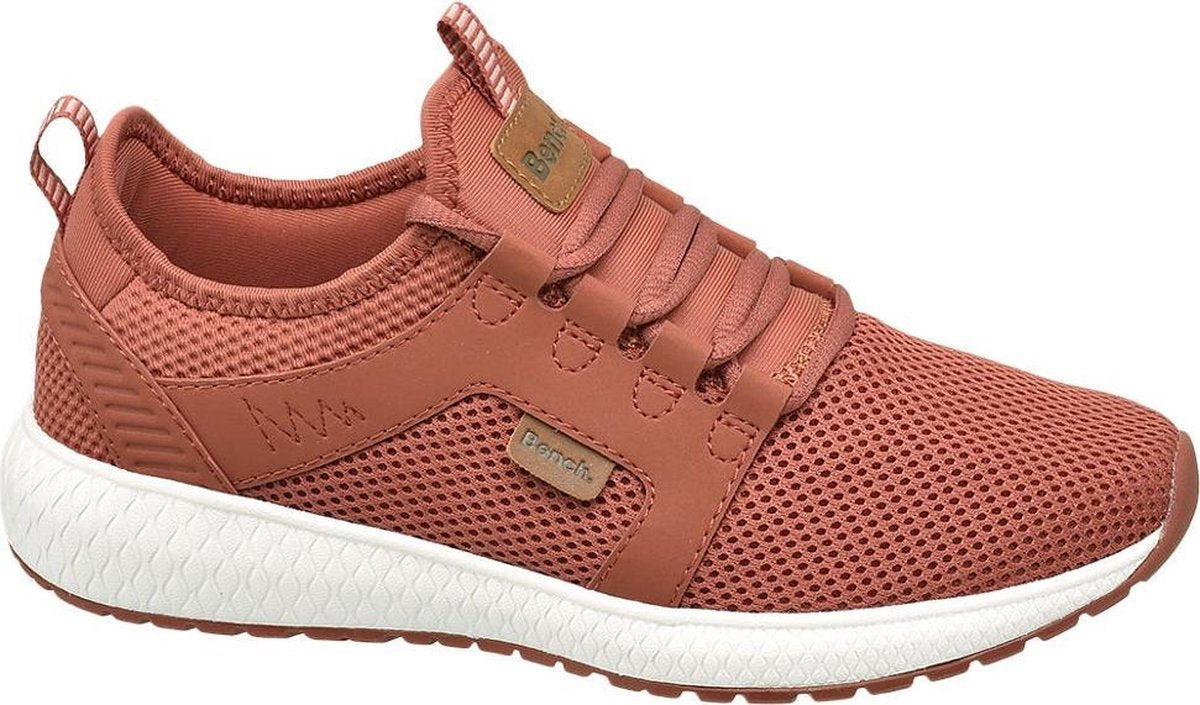 Bench Dames Rode knitted sneaker - Maat 36