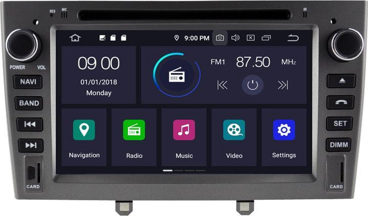 Navigatie Peugeot 308 2007-2013 dvd carkit usb android 10 DAB+ 64GB