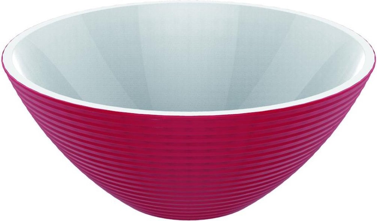 Zak!Designs Saladeschaal 2-Tone Acai - Ø 16 cm - 600 ml - Rood