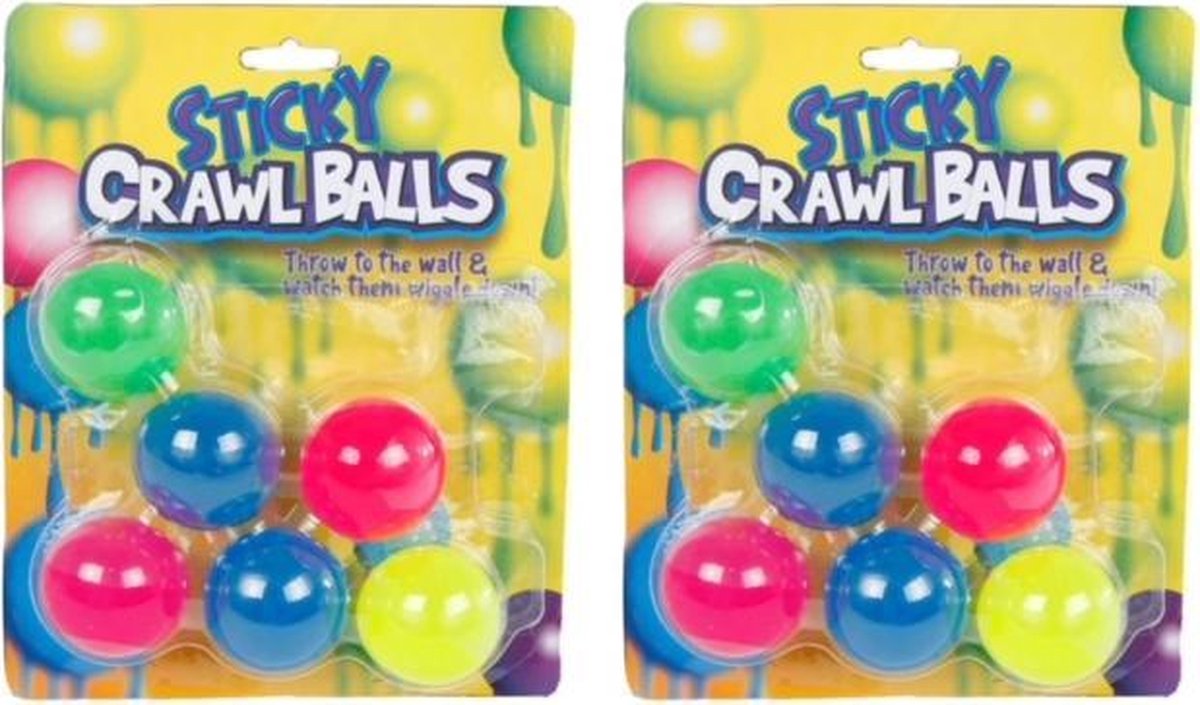 Sticky balls tik tok  (12 stuks) plafond