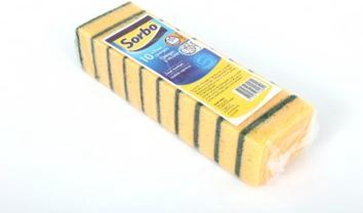 Sorbo Schuurspons - 10 stuks - Zware kwaliteit