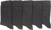 Donkergrijze sokken - Heren sokken - 5 paar - Normale sokken - Multipack Heren Maat 43-46