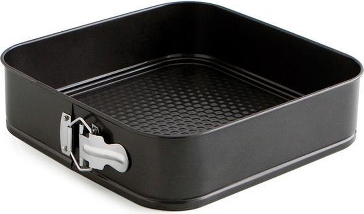 VSE vierkante springvorm 26 x 26 cm antraciet