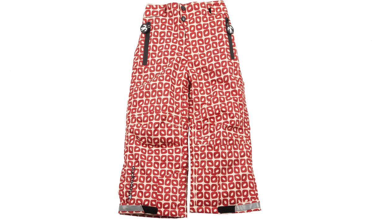 Ducksday - skibroek - voor kinderen - unisex - Funky red - 12 jaar